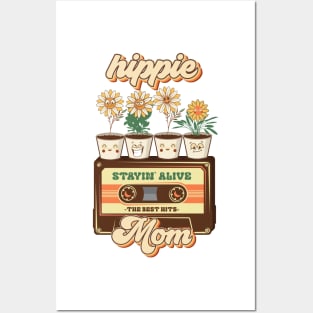 Mothers day plant  lover groovy cassette Retro Funny hippie mom Posters and Art